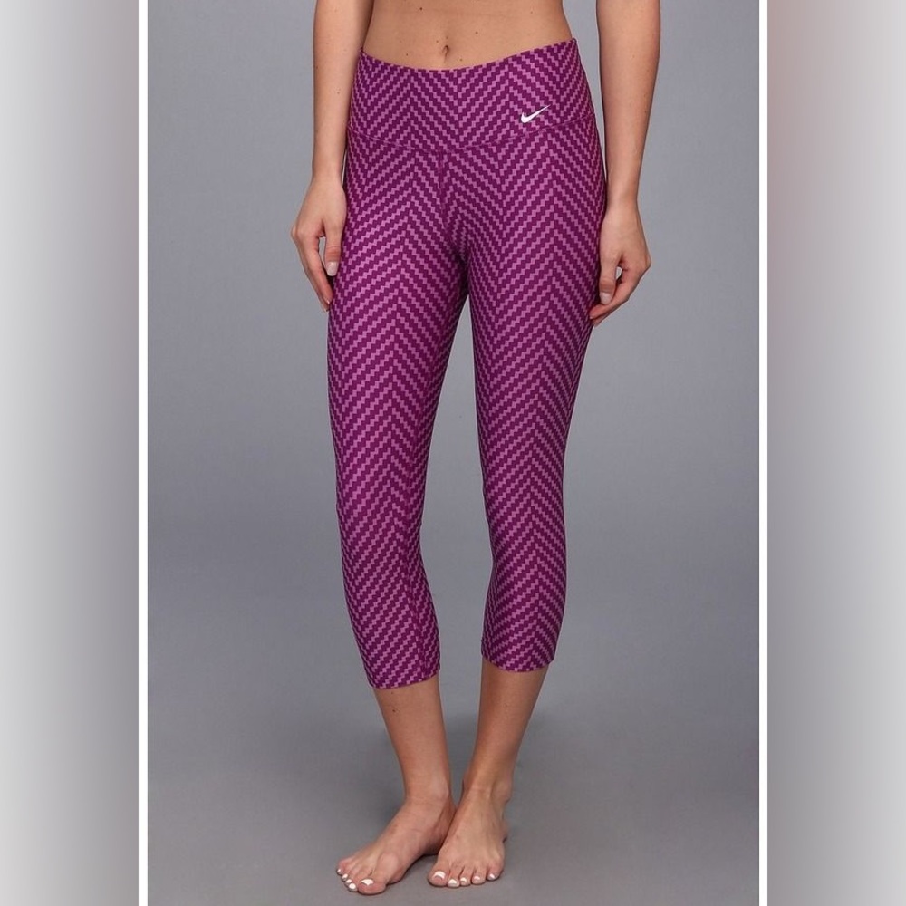 Nike Women Purple Compression Leggings Pre-Owned-Good XS